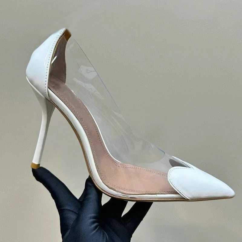 2026 Spr Summer New Fairy Wind Pointy High Heels Female Love Shaped Transparent Sandals Sexy Party Pumps Q260810