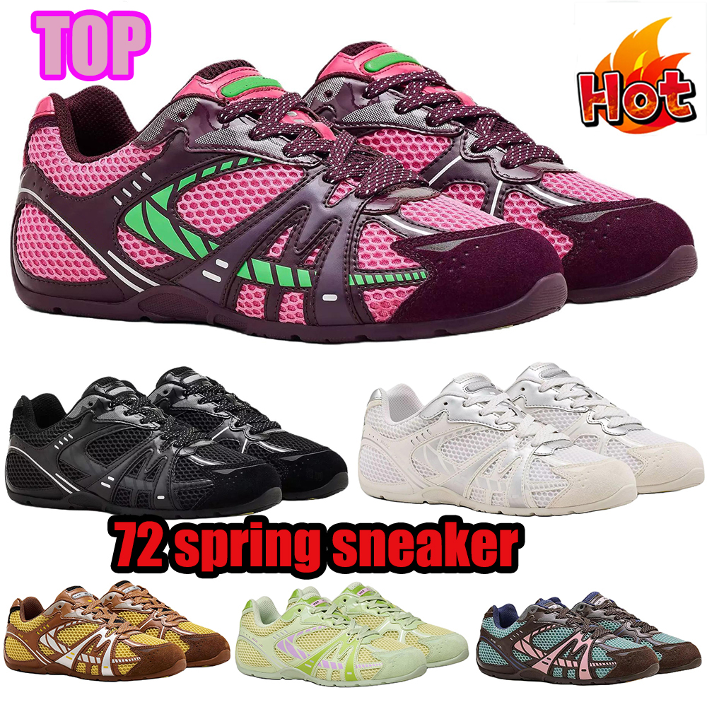 Designer shoes Womens Non-Slip Flat Shoes Mesh breathable design 72 spring sneaker Theres raspberry powder daisy yellow black and white