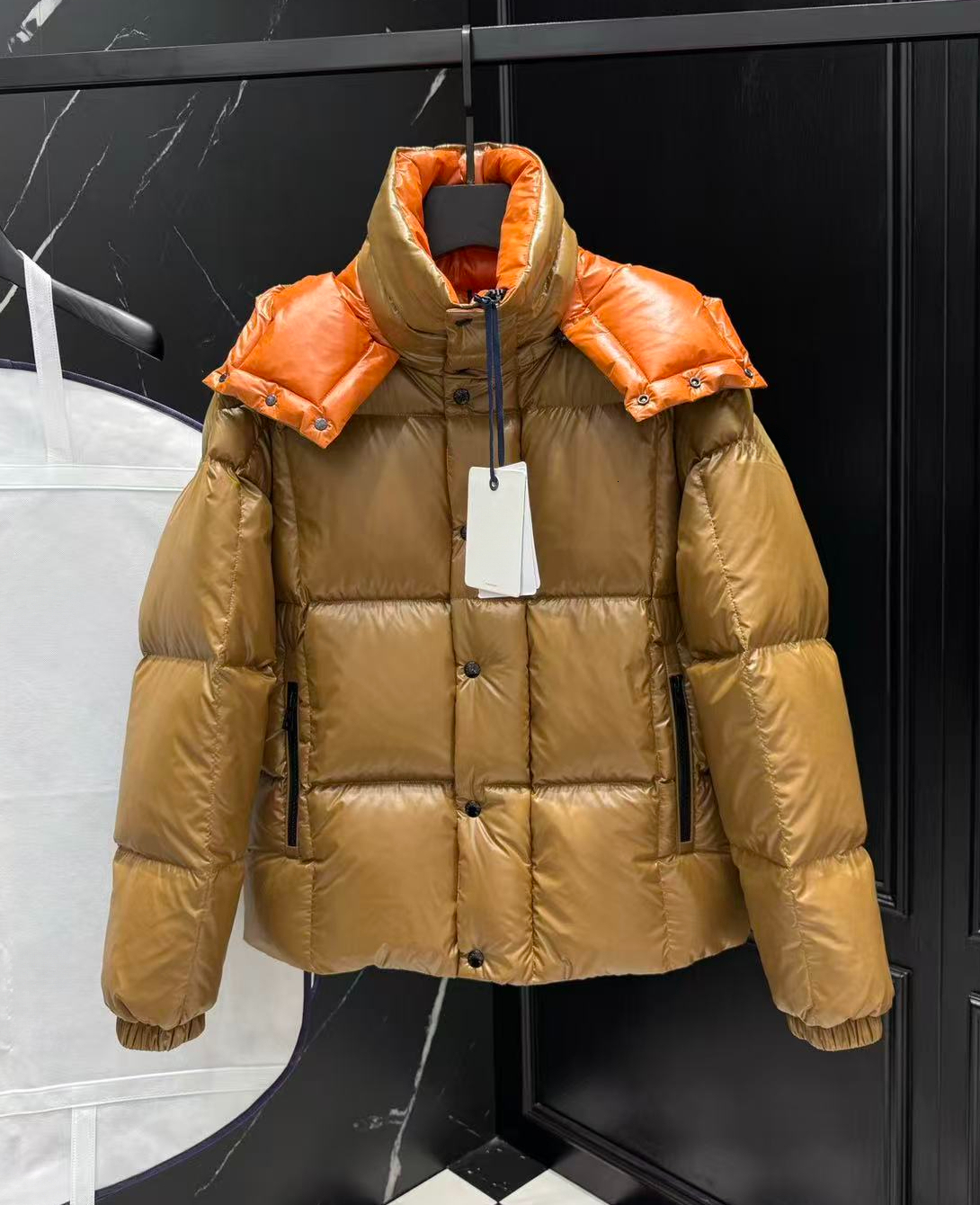 Women designer winter coat puffer Winter Down Women's Jackets Zipper Hooded Letter Print Pockets Woman's Coats Short Outerwear down jacket