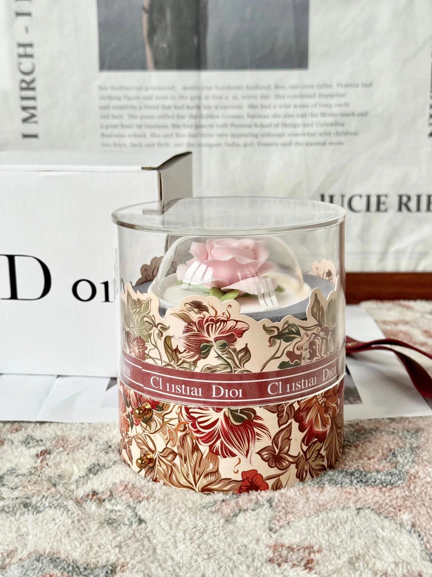 Nouveau logo de lettre de mode en céramique Rose cadeau de fête de luxe créatif à la main fleur en céramique roses roses cadeau d'anniversaire de