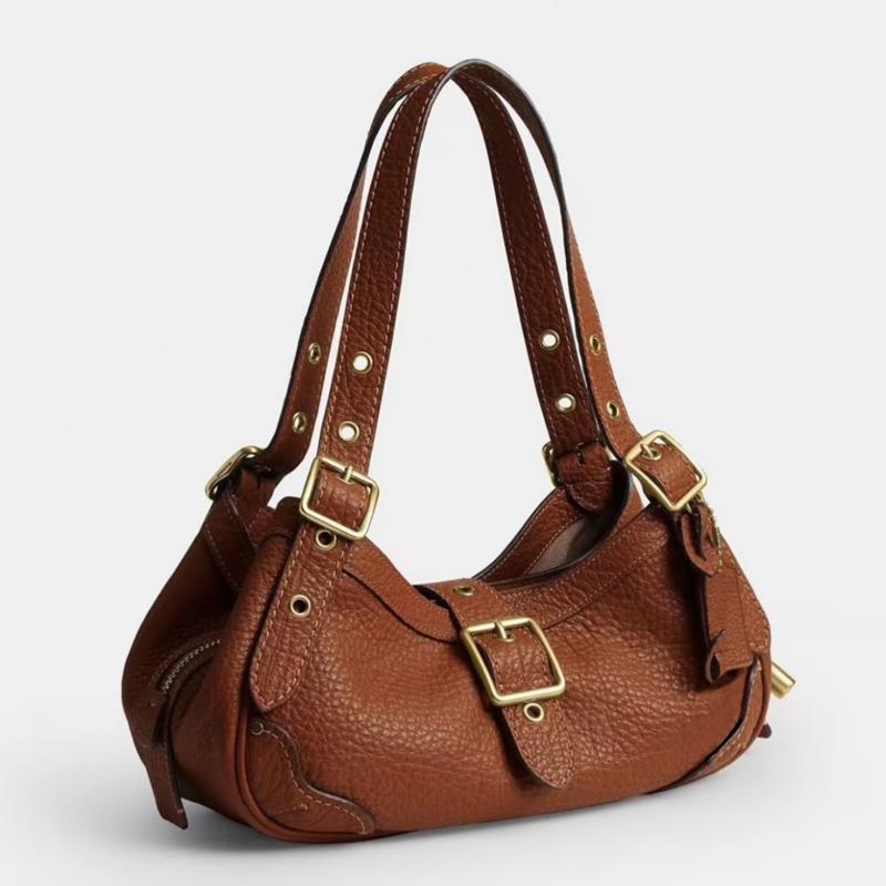 2026 Spring New Collection Versatile Vintage Commuter Shoulder Drifter 31 Pochette Mirror Quality Textured Underarm Bag, High-end Motorcycle Bag 10A