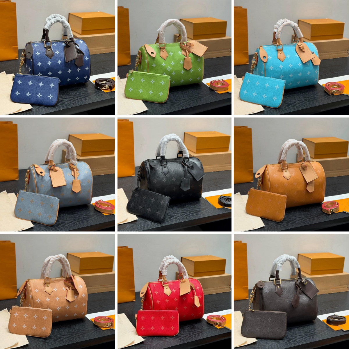 Fashion handbag women's pillow bag designer Boston bag luxury retro shoulder bag coin purse pendant handbag crossbody bag Boston Bags