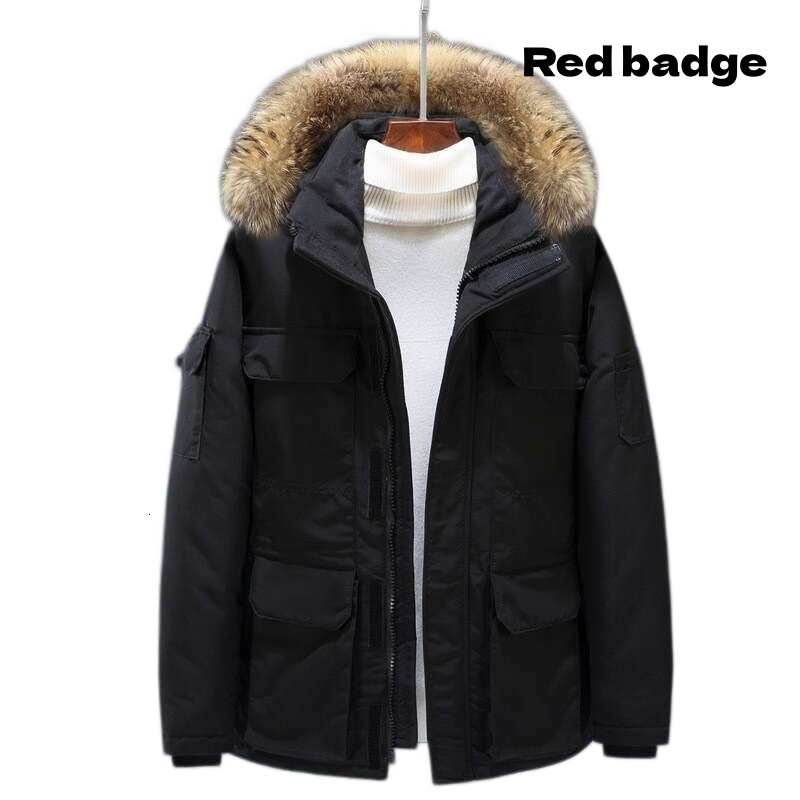 High quality Canada Down Coat designer Mens Winter Warm Designer Fur Collar Hood Parka Pocket Windbreaker Puffer Jacket 84d