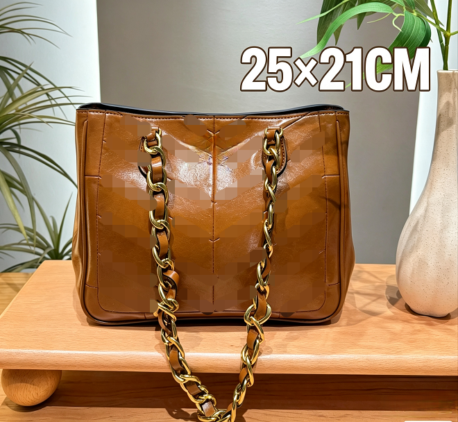 Women Designer Chain Shoulder Bag Quilted Chevron Leather Gold Hardware Luxury Crossbody Handbag Top Zipper Fashion Purse New