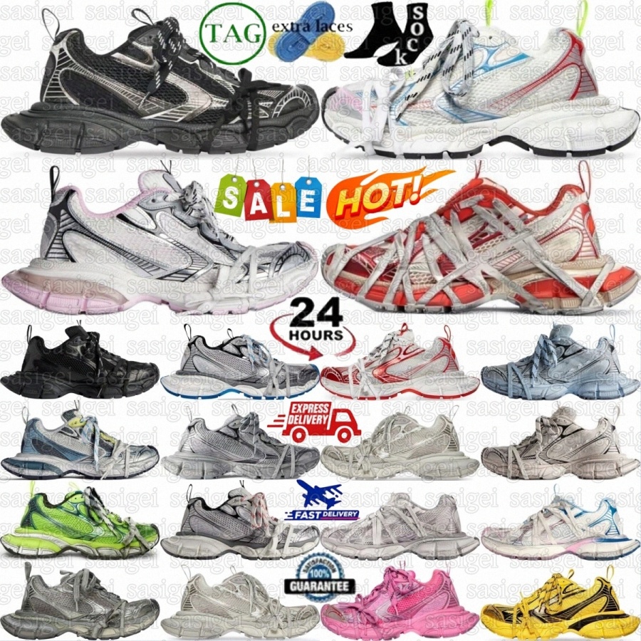 Designers 3XL Sneakers Shoes Off White Black Graffiti Womens Mens Navy Grey Multicolor Silver Summer Mesh Light Blue Fluo Yellow Red Beige Destro