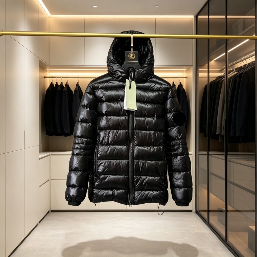 Hiver chaud hommes veste designer manteau bouffant femmes duvet d'oie bouffée mode doudoune homme couple Parka cardigan vestes marque de luxe cou