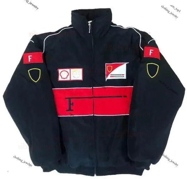 2026 NEW Racing Suit Mens Jackets Vintage Motorcycle Team Rider Car Fans Oversized Full Embroidered Logo Men's F1 Jackets Series Coats F1 Windp