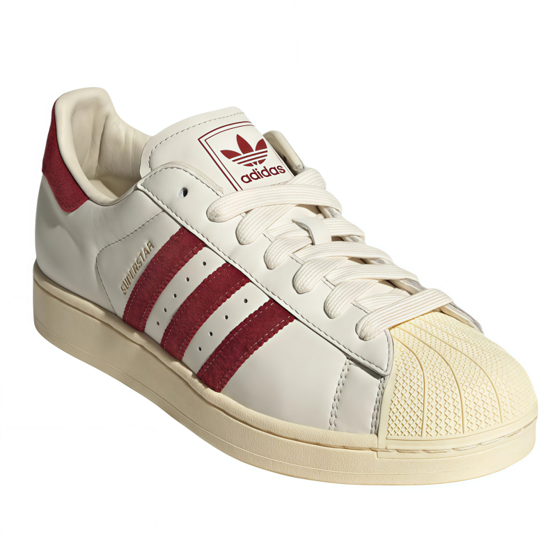 adidas originals Superstar 2 designer edition comfortable snug breathable sneakers unisex white and red