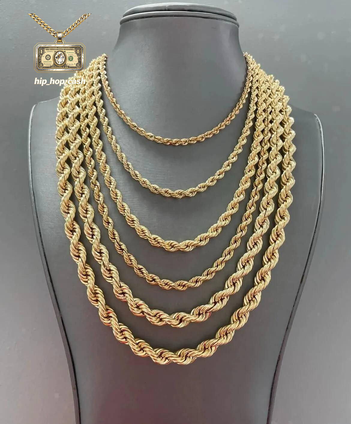 4Mm/6Mm/8Mm/Rope Chain Bracelet Pendant Necklace for Men and Women 14K Gold Plated Jewelry Wholesale 251223