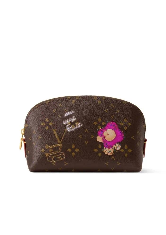 Haute qualité Nouveau designer Vieille Fleur Maison Voyage Portable Article Clé Sac De Rangement En Cuir De Luxe POCHETTE COSMETIQUE LD M11249 Sh