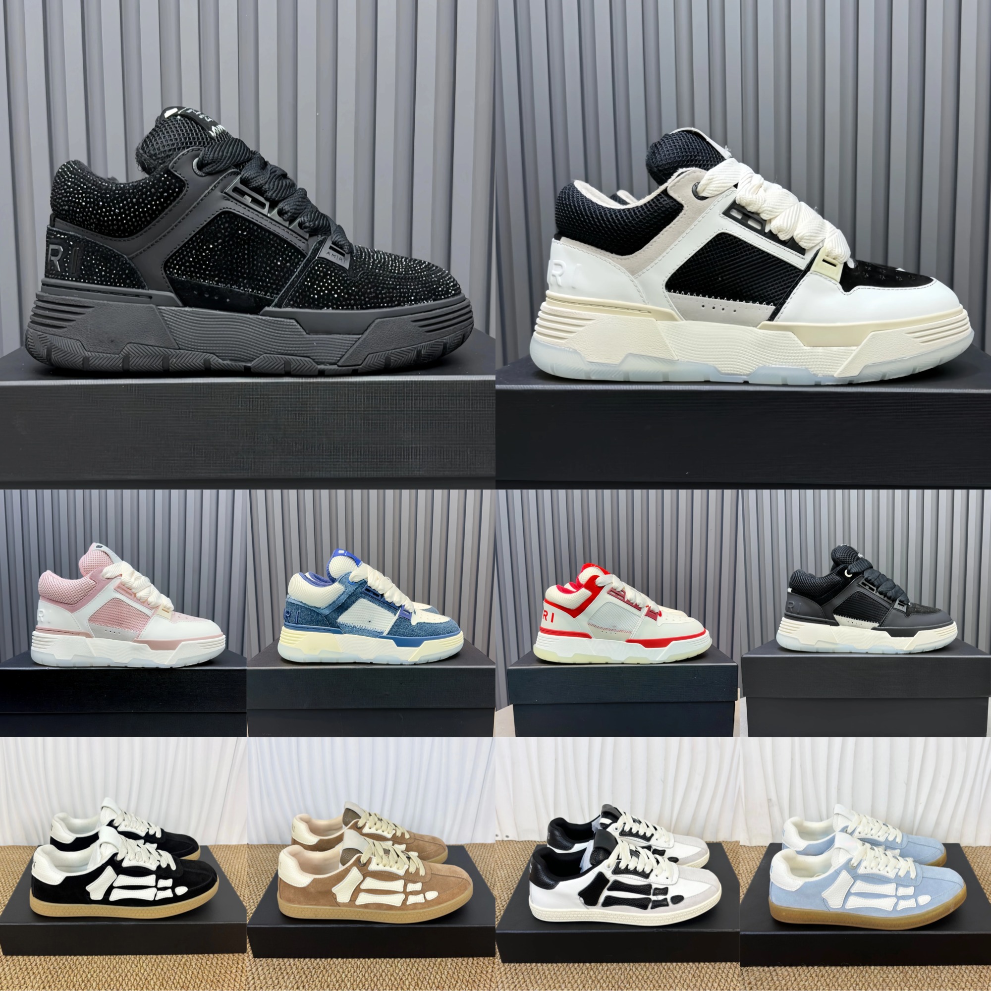 Designers Top Quality fashion Casual leather MA1 Sneakers men women Platform Low top lacing shoes Black white green powder Trainers with box