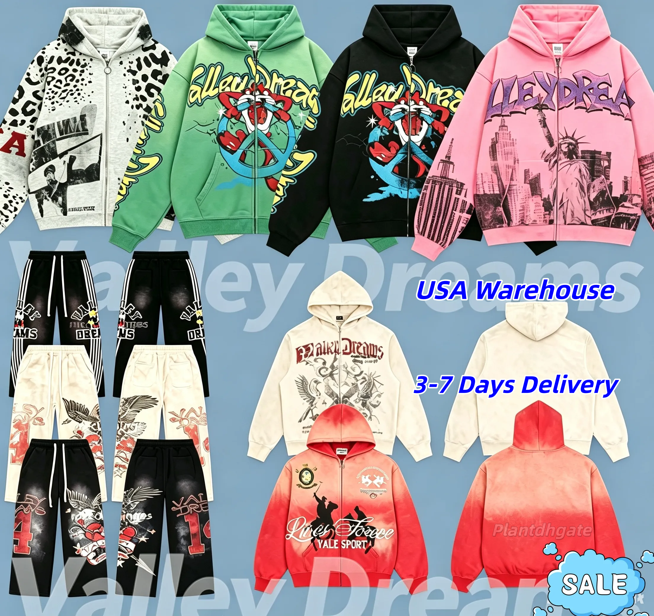 5A Men Letter Printed Hoodie Casual Loose Long Sleeve Sweatshirt Zip Up & Pullover Hooded Jumper Daily Streetwear Tops