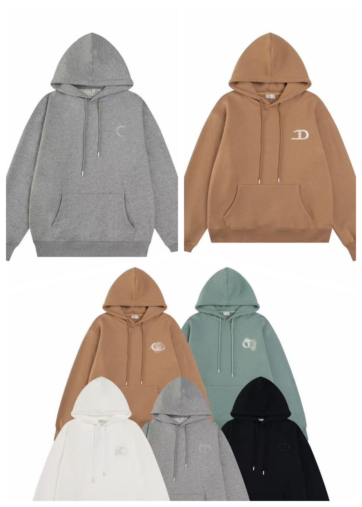 Asia Size Designer Embroidery Logo Young Adult Men Hoodie Hooded Sweatshirt Autumn Youth Boys Juniors Sportswear Hippop Student Tops Plus Size Loose