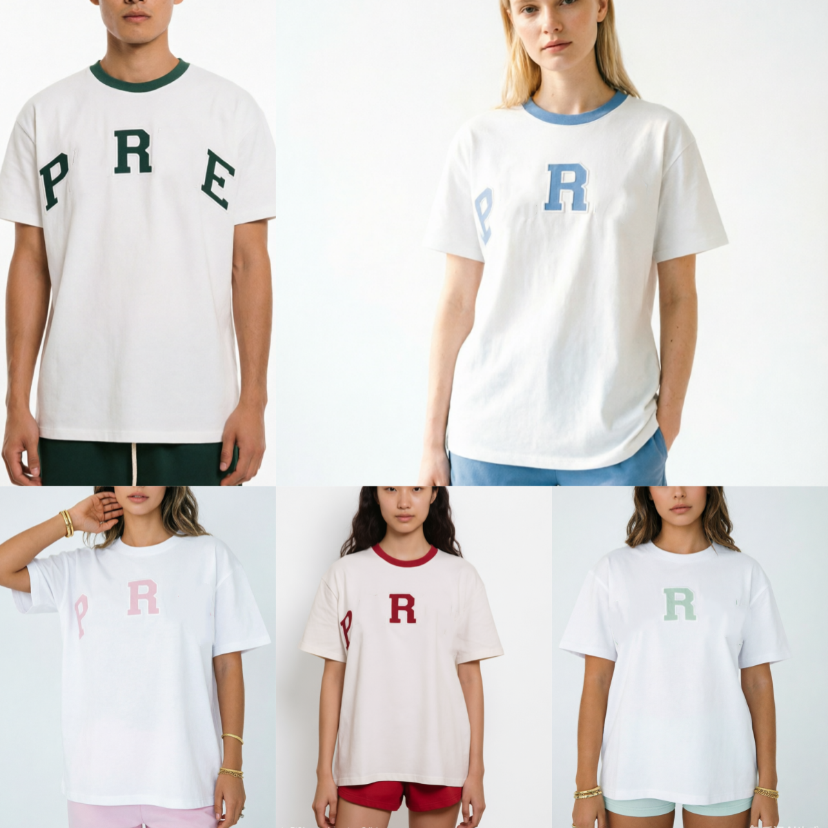 E7266 PAR Niche Style brodé coloré coton femmes à manches courtes t-shirt décontracté à manches courtes haut femmes chemises KE