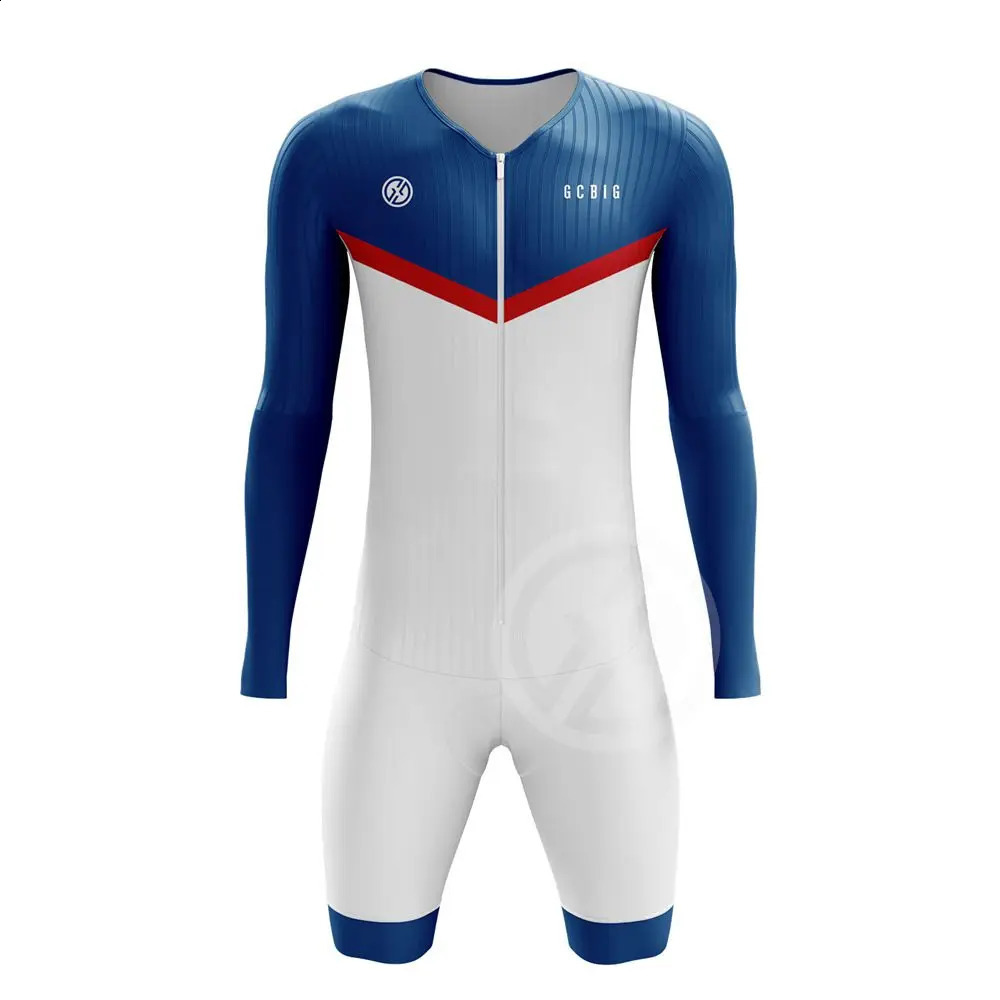 GCBIG Sport Cycling Long Sleeve Uv Protection Shorts Skinsuit Men's Quick Dry Performance Jumpsuit Bicycle Trainning Clothing 260811