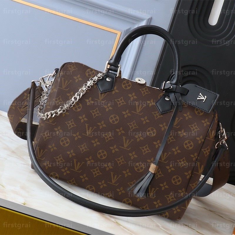 18A COW LEATHER speedyes Womens shoulder crossbody bag designer handbag Luxury speedy30cm soft boho p9 bandouliere monogram boston pillow bag mirror