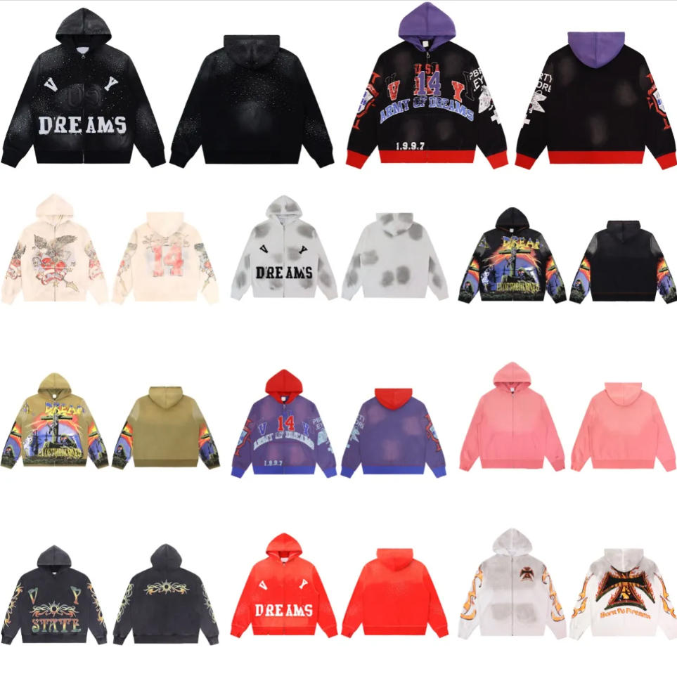 Men's Hoodies Vintage Washed Graphic Print Hoodie Oversized Unisex High Street Distressed Pullover Sweatshirt For Men Women