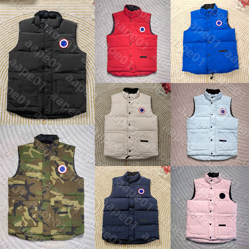 Mens Veste Jacket Down Jacket Canadian Style Vest Winter Veste Mens Designer Puffer Jacket Womens Coats Warm Vests Down Outerwear For Male 11 Colors
