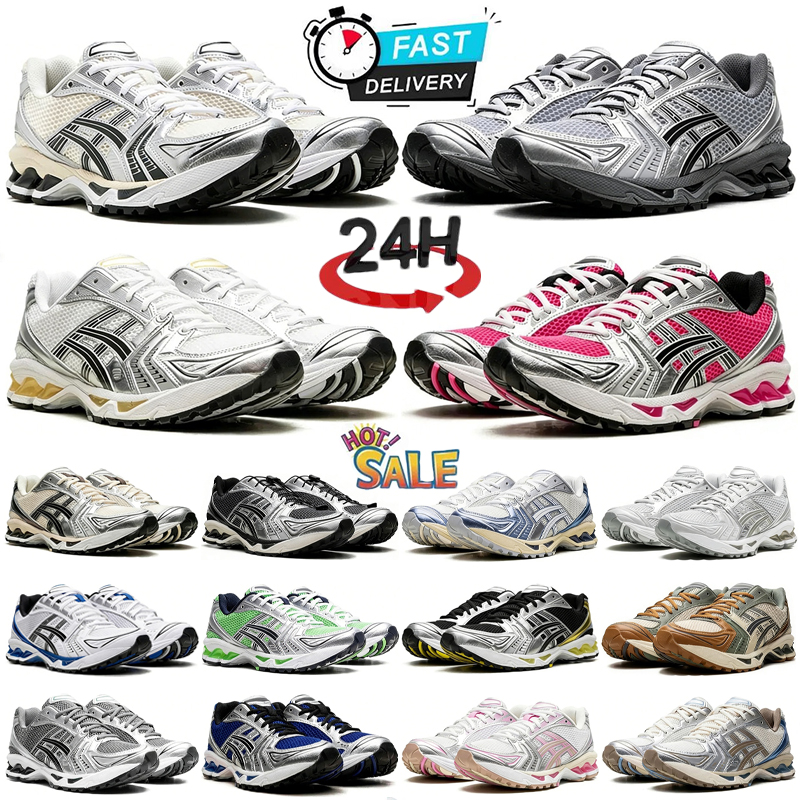 With Box Designer Gel K14 Men women running shoes sneakers Gel New York Powder Three Pure Black Silver Green Gray Brown Outdoor sports training shoe