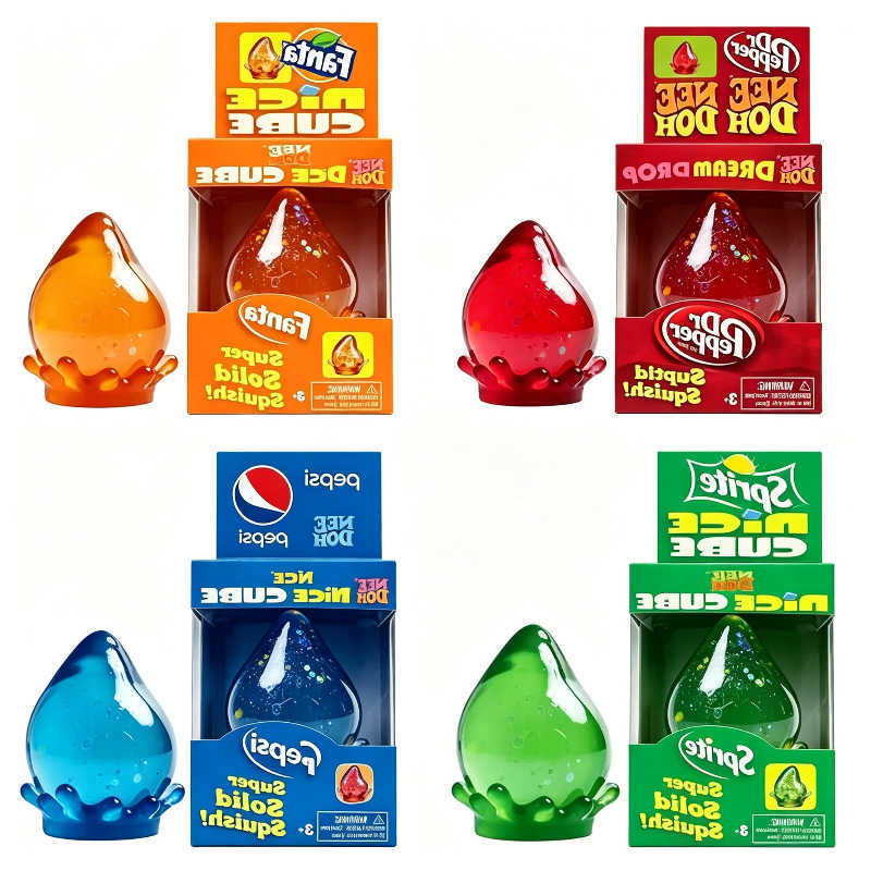 Needoh Dreamy Water Drop New Marbled Cube Malt Sugar Squish Toy Soft Squeeze Anxiety Relief Fidget Toy For Adults Surprise Gift L260812