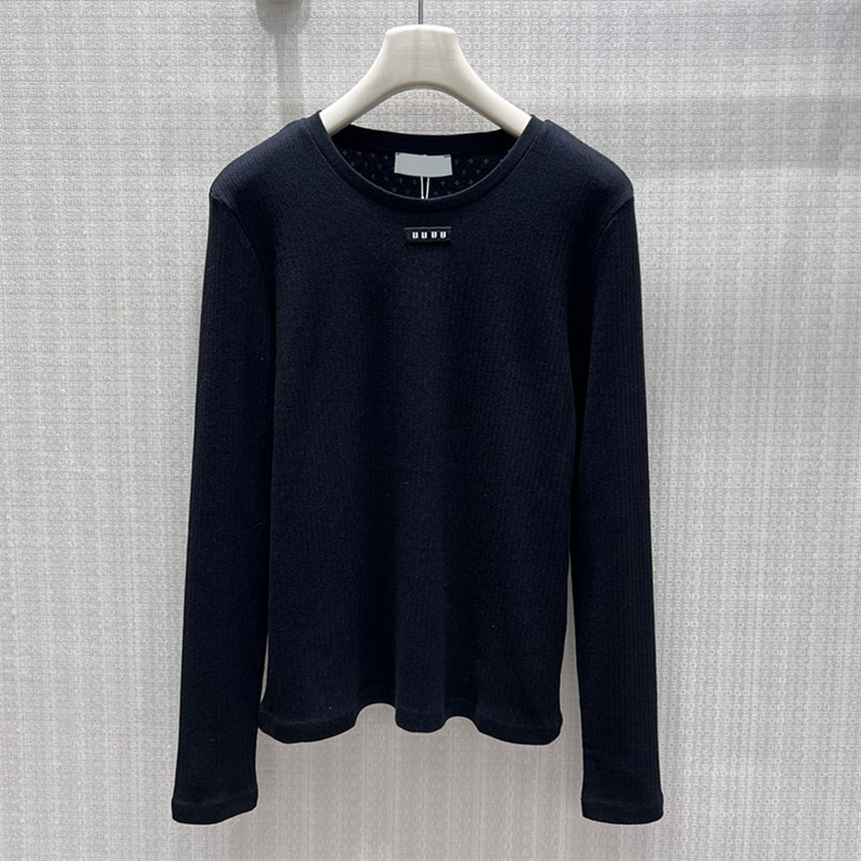 Designer Woman Minimalist Long Sleeve Versatile Basic Top Autumn Winter Daily Casual Wear