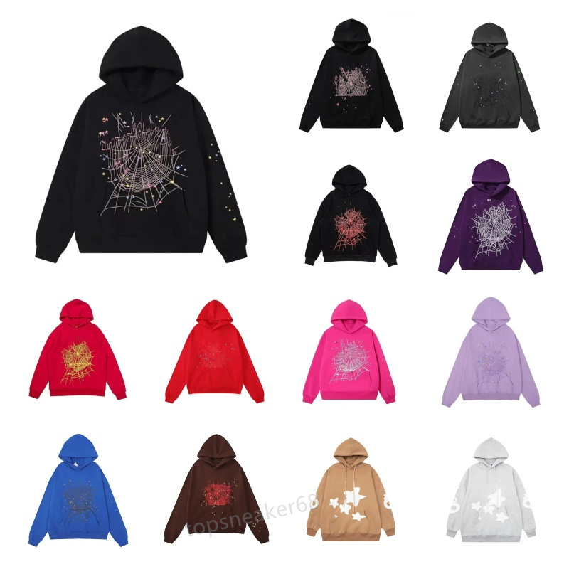 Men's Hoodies Sweatshirts Men's Clothing fashion trend Apparel hip-hop foam Letter spider web pentagram designer hoodie men hoodie women h