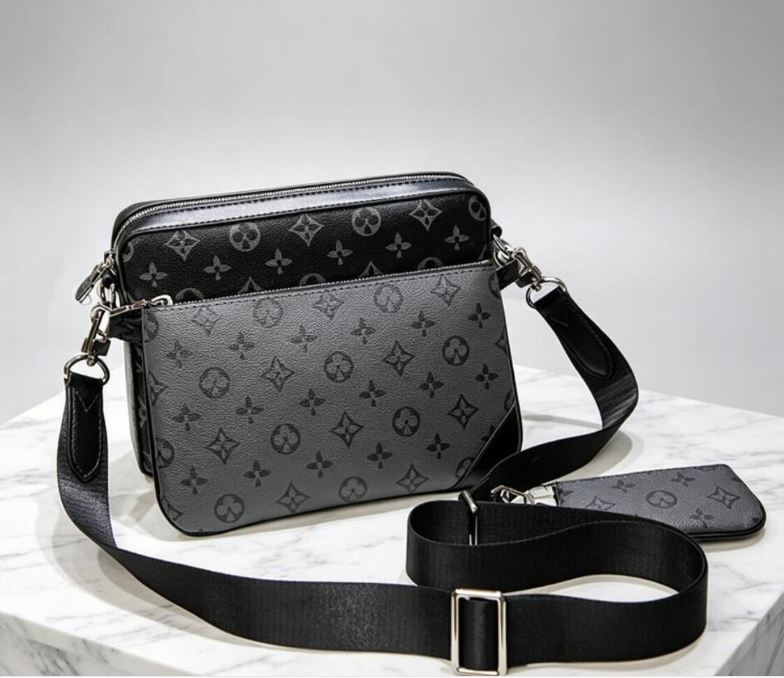 2026 Designer mens Handbag Luxury Shoulder Bag High Quality Flower Canvas Wallet Leather Purse Clutch Tote card holder luxury purse Crossbody Bags
