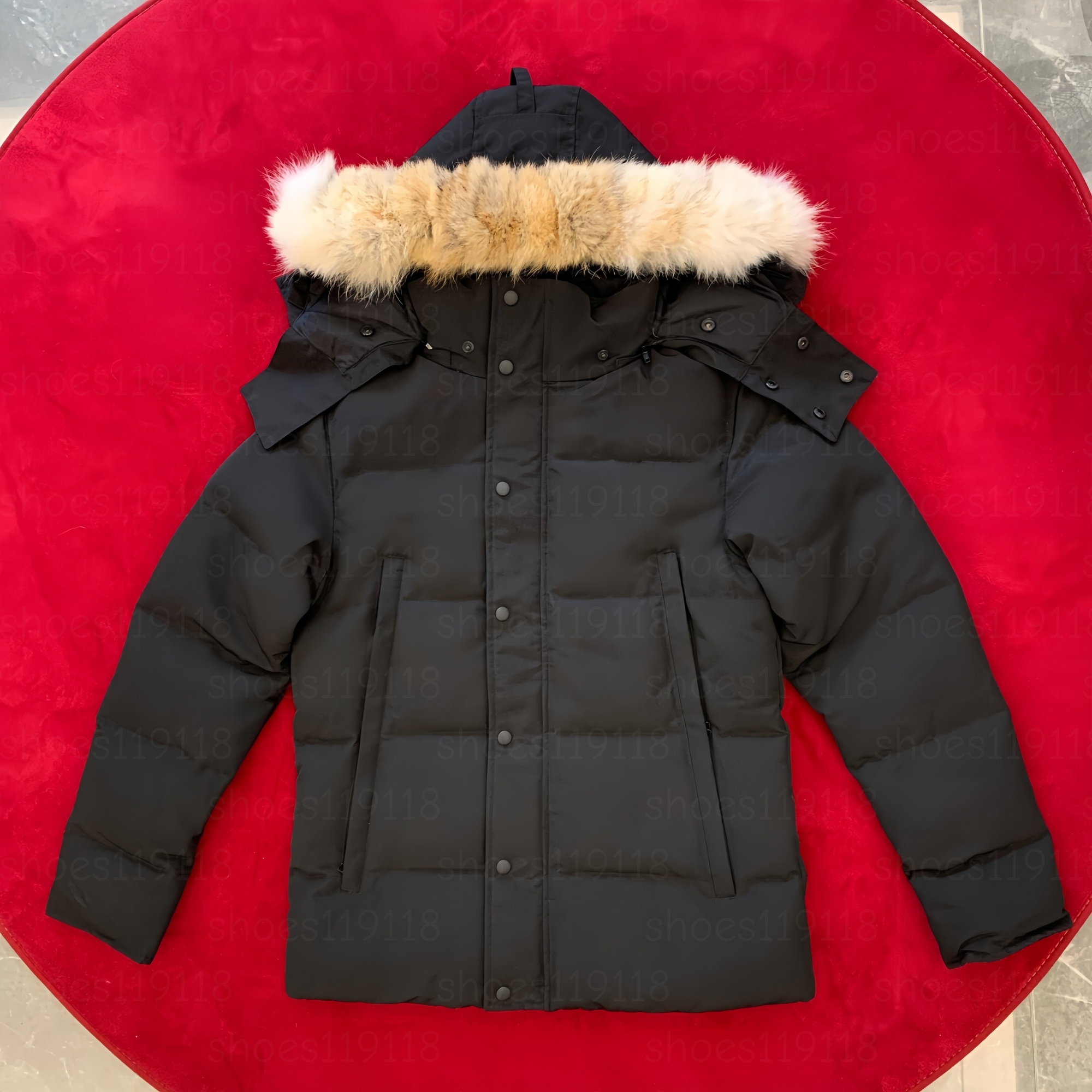 Winterparka voor heren, donsjack, grote bontkraag, warme buitenjas, echt wolvenbont, Homme parka, buitenwindjack, jassen, warme bovenkleding, Doudou