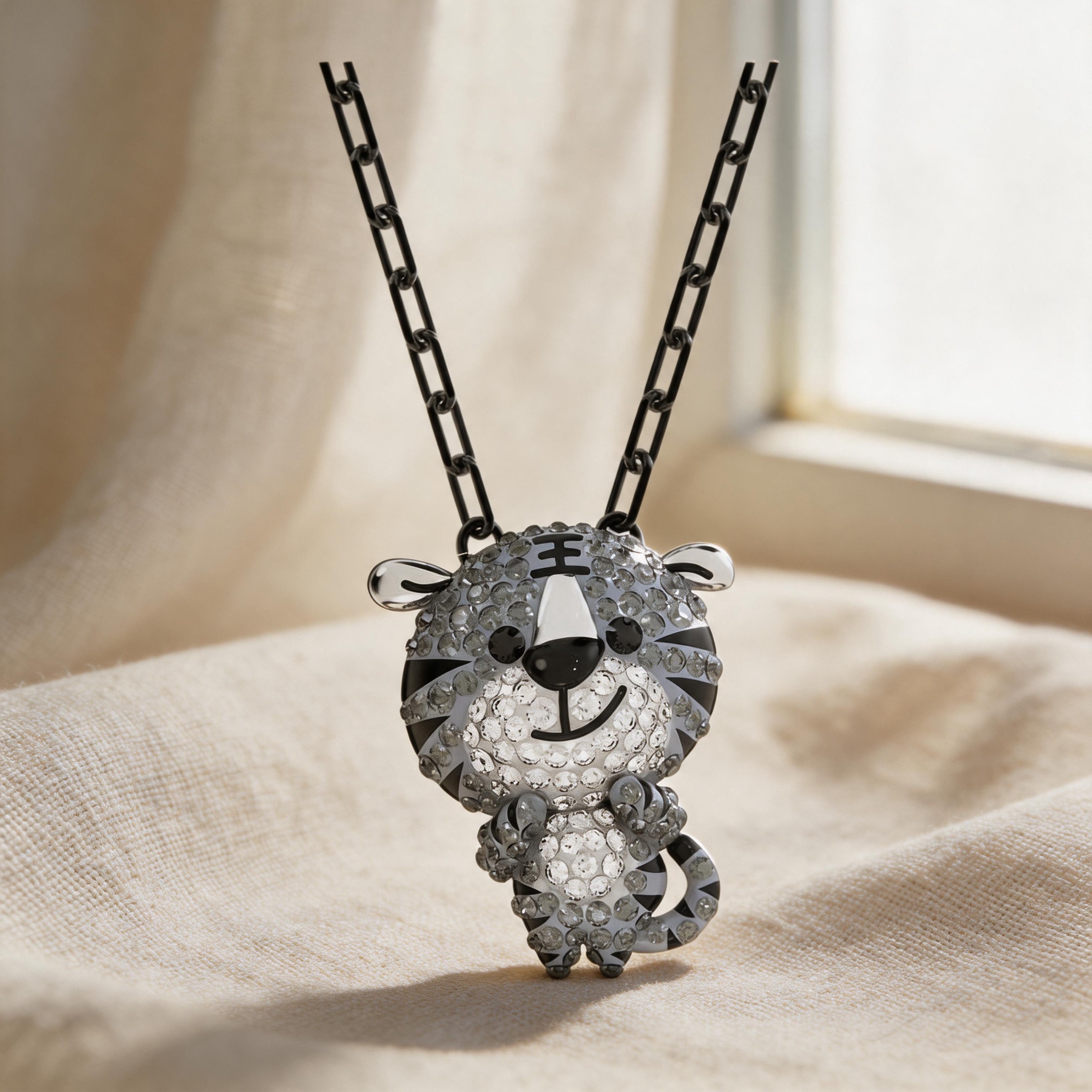 2026 New Simple Style Women's Pendant Necklace Stars, Tigers, Auspicious Clouds Exquisite Diamond Elegant and Exquisite Jewelry for Any Occasio
