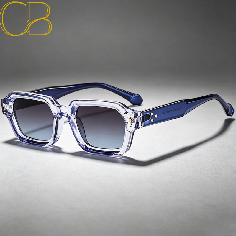 New Fashion Small Square Sunglasses For Women Men Modern Design Retro Double Color Frame Sun Glasses Shades UV400 High-end classic decorative len