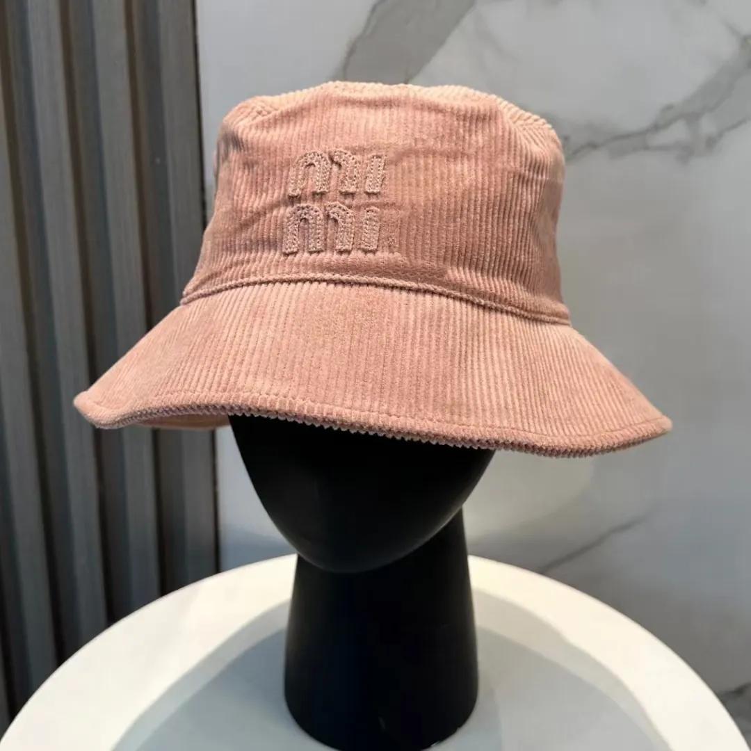 Chapeau de seau en velours côtelé pour femmes, chapeau de pêcheur avec lettres brodées, stylistes pour hommes, chapeau de soleil décontracté à la