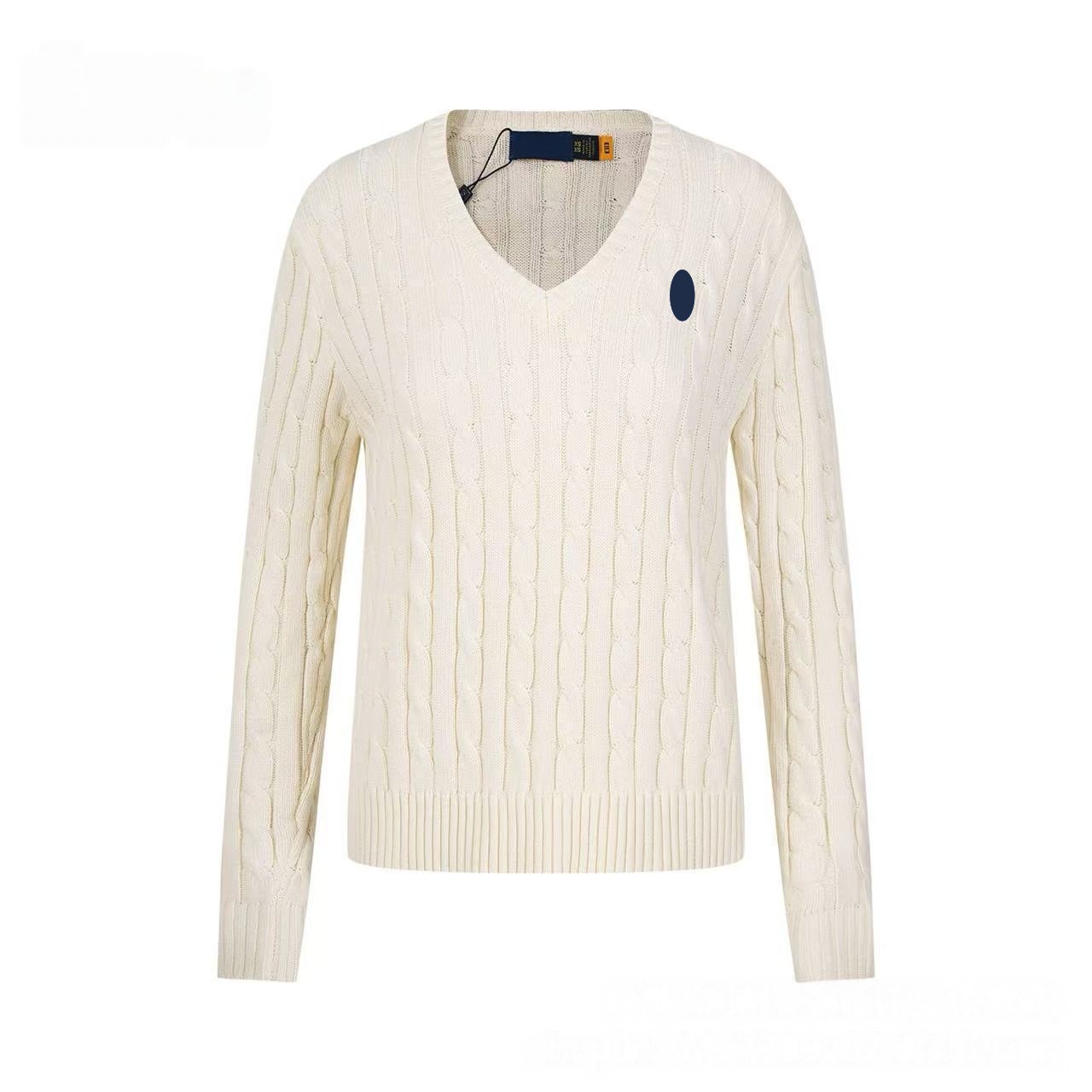 Rauph Laruen Women Sweaters Designer Pany Embroidered Logo Polo Sweaters Round Neck Solid Color Twist Knit Cardigan Long Sleeve Ralf Sweaters Laurne