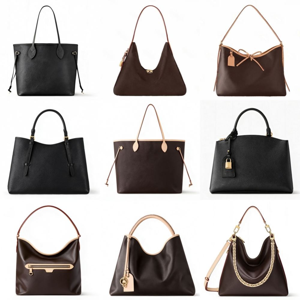 designer luxury bag tote bag shoulder bag women leather handbag Neverfulll Slouchy CarryAll Babylone Tote Petit Palais Lineup Multipass Again series