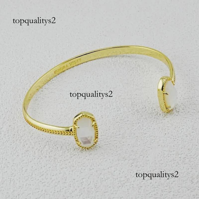 Kendrascottlys Bracelet Designer Top Quality Creative Kendara Scott Bangle Exquisite Light Luxury Oval New KS Pearl Mother Shell Kendralys Scott Bra