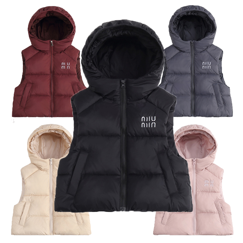 Luxury Mins Baby Down Designer Vest Down Puffer Bodywarmer Boys Waistcoat Girls Down Puffer Jacket