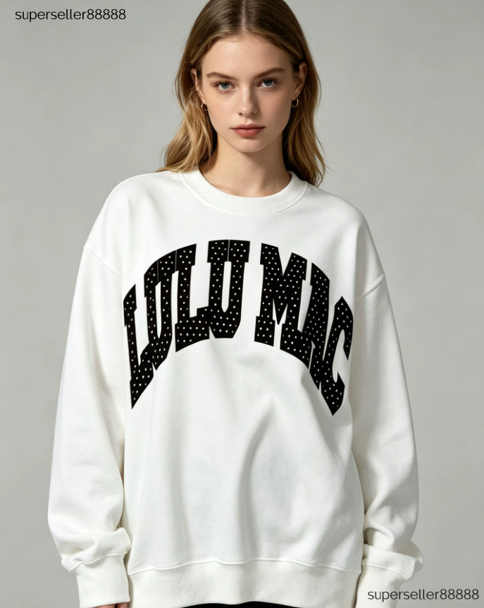 Lulumac Women Hoodie Designer Womens Sweatshirts Sweater Crew Neck Pullover Luxury Sweatshirt Embroidery Woman Cloths Fashion Sweatshirts