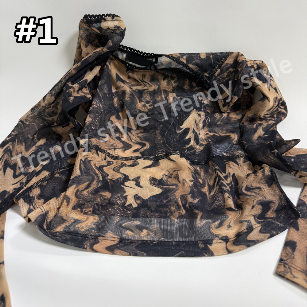 2026 Long Shirt Pant See-through Look Outfits Luxury Designer Fashion New Clothes Size S-L