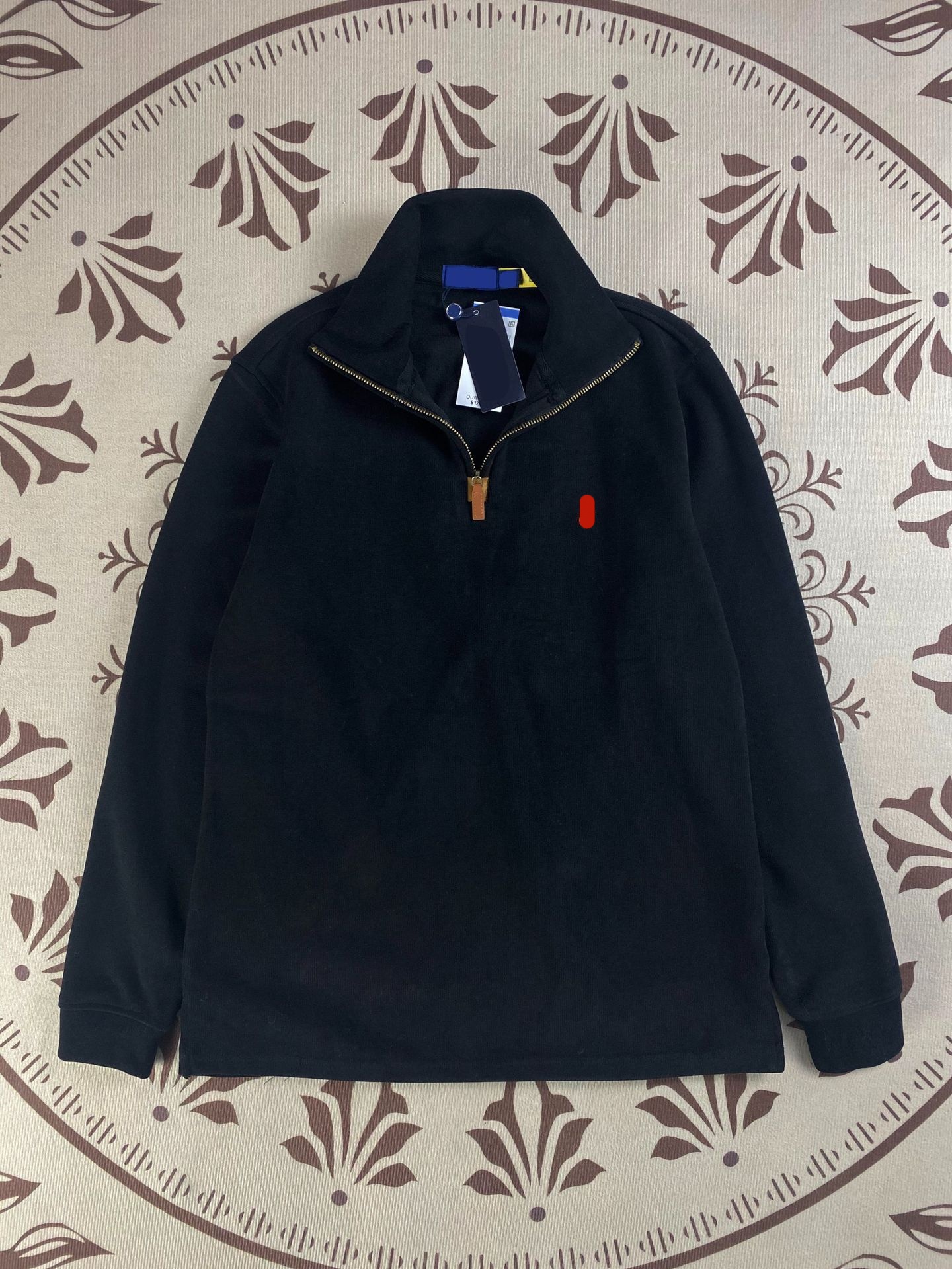 Ralf Men's Laurnen Hoodies Designer Half Zip Stand Polo Hoodie Men Fashion Vintage Loose Pony Pullover Solid Ribbed Casual Loose Rolphy Laurene