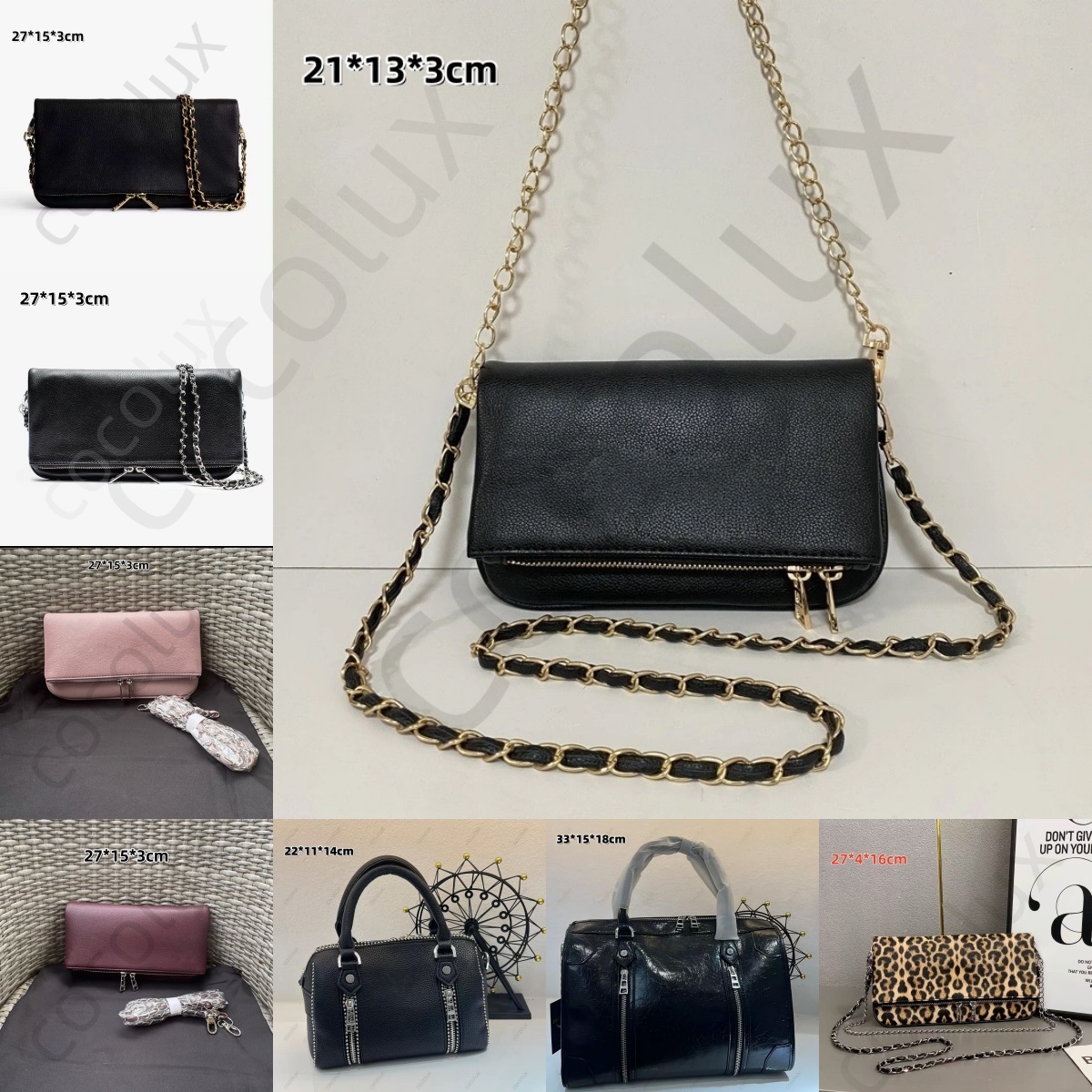 Designer bag classic rivet circle cross-border fashion wing bag zv rock bag crossbody bag letter printed women's wallet zv bag handbags zv tote