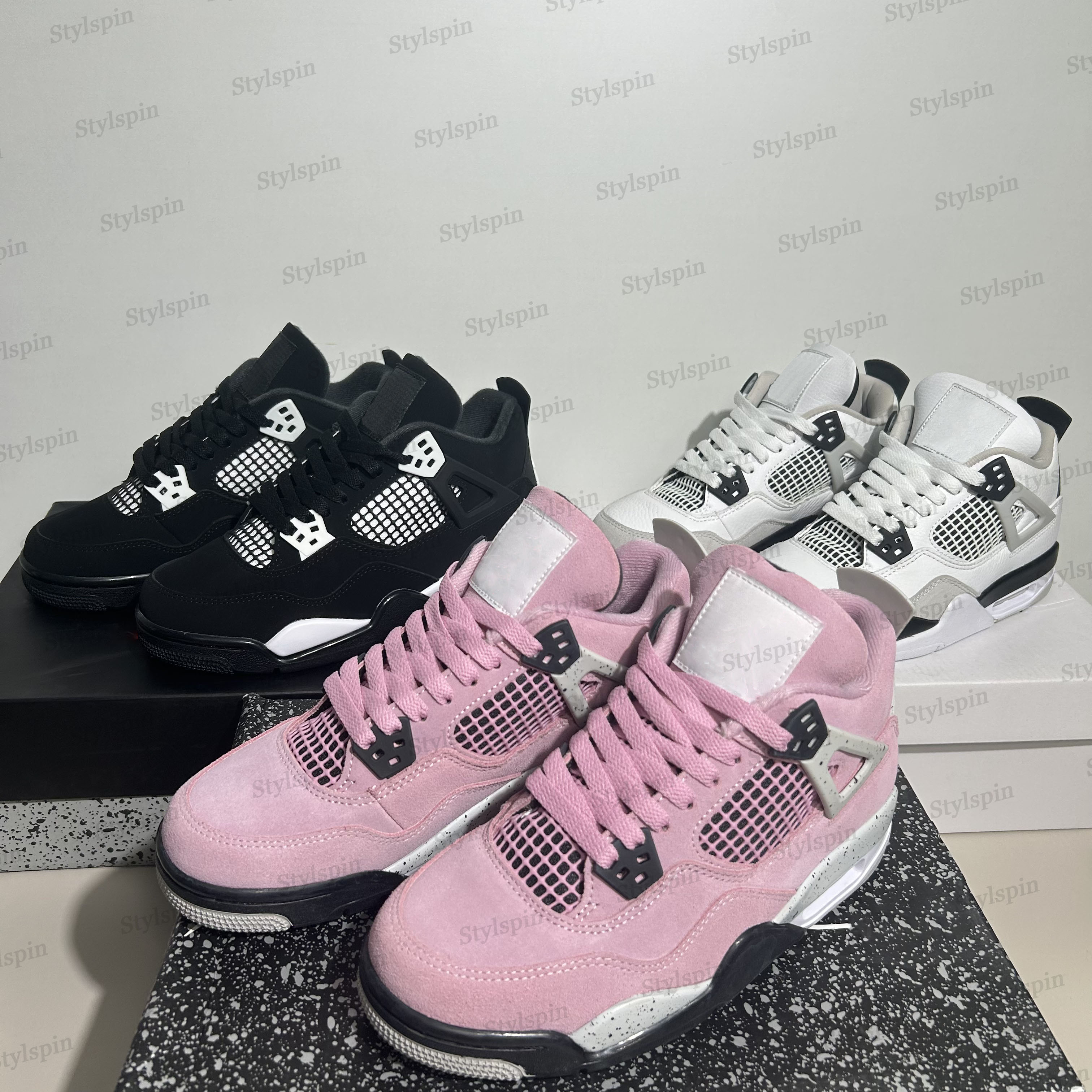 4s Shoe Designer Men Women Classic Retro High Top Basketball Shoes Fashion Street Sneakers Daily Outdoor Breathable and Comfortable Casual Shoes Siz