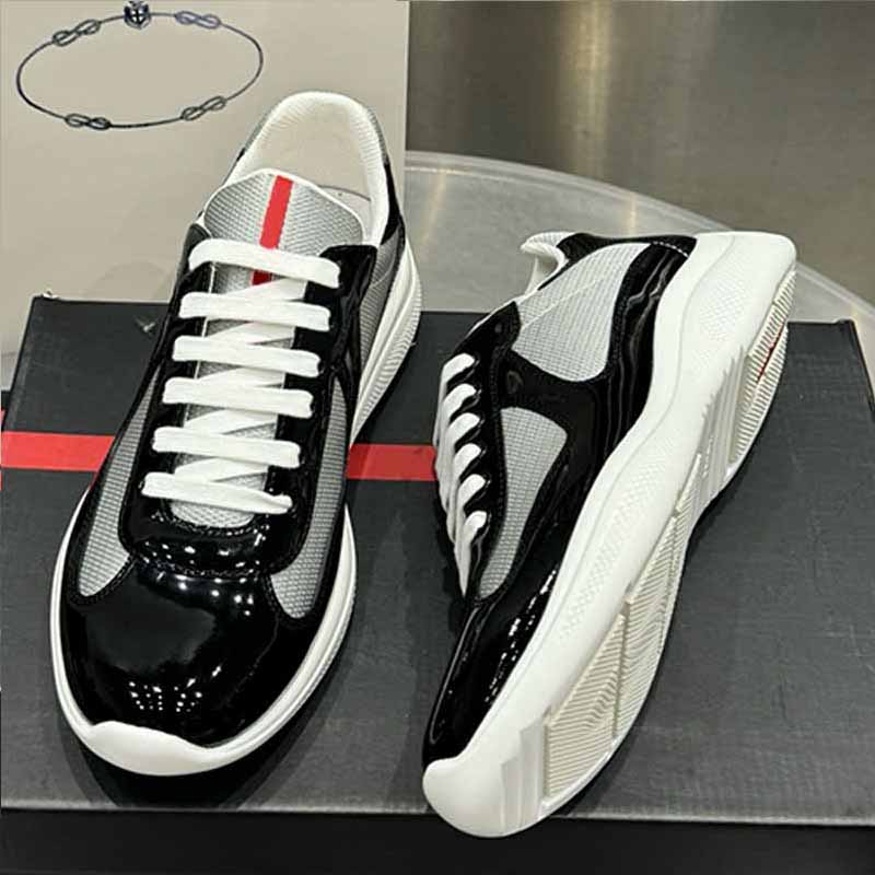 Célèbre designer rétro contraste maille épissage chaussures de sport décontractées lassic latex logo badge lacets plats en coton chaussures légèr