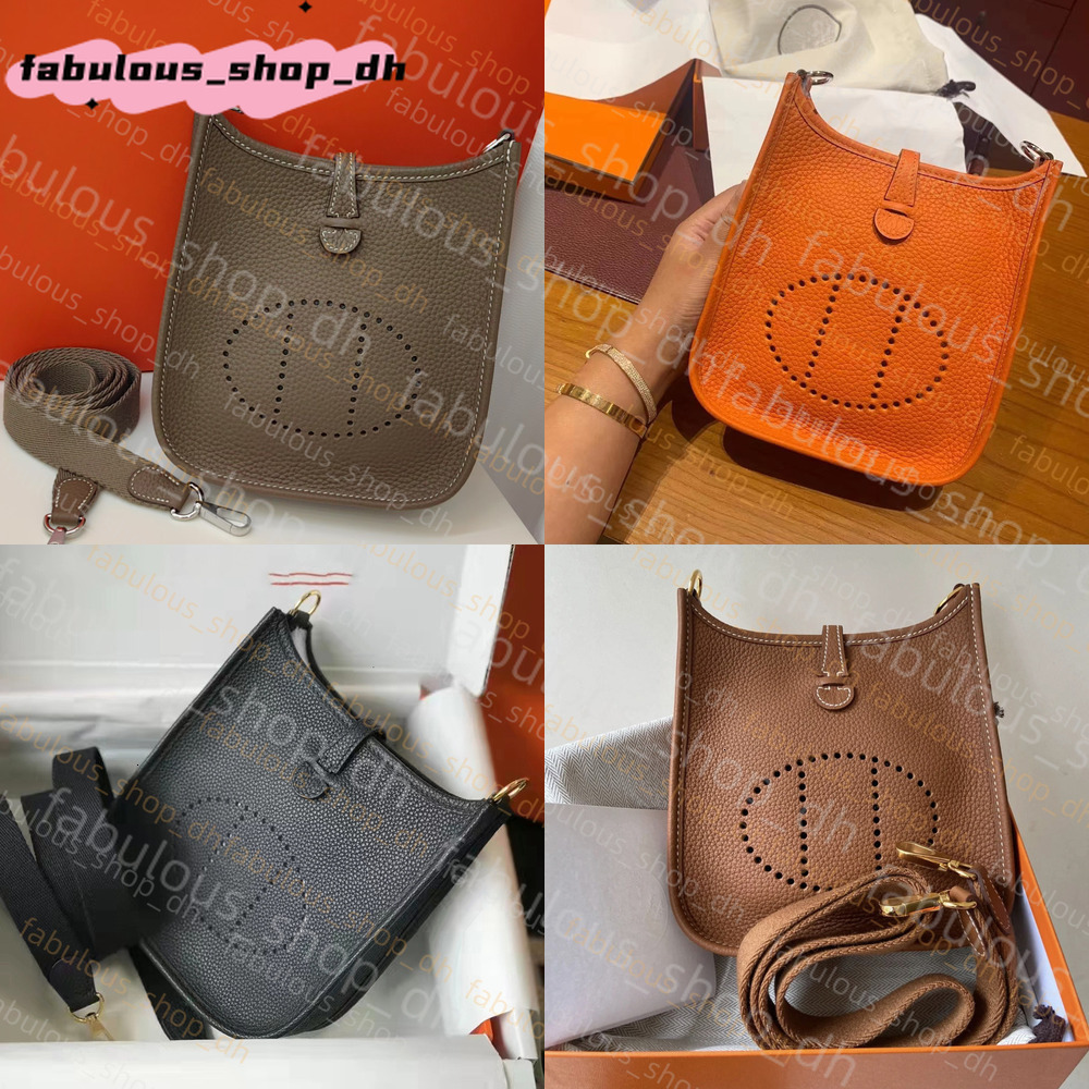 10A Luxury Evelynes Bag Crossbody Evelyn Bag TC Cowhide Designer Bag Women Texture Versatile Genuine Leather Lychee Pattern Shoulder Bag Mini Evelyn
