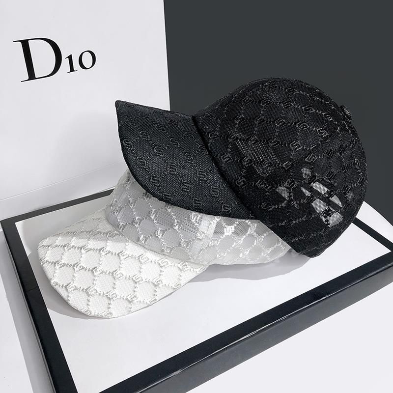 Luxury Brand Designer Sunglasses Trendy New Women's Summer Thin Baseball Sun-Shading Versatile Sunscreen Cap, 2022 Mesh Sun Hat