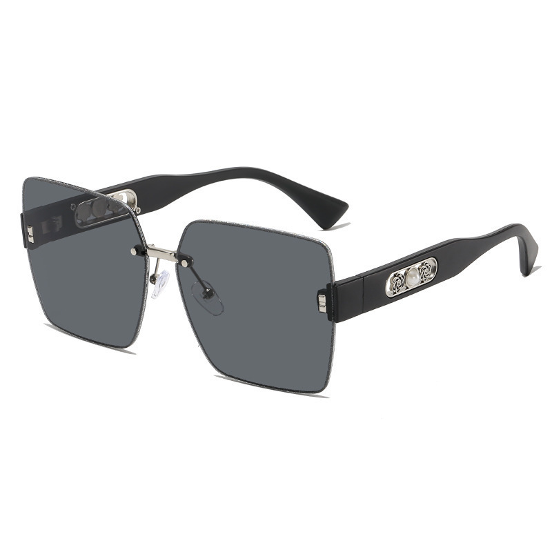 Designer Luxury Brand&# 039 Sunglasses High-quality Brown Frameless Gradient Sunglasses Fashionable New Style For Women Trendy And Unique Ins-style