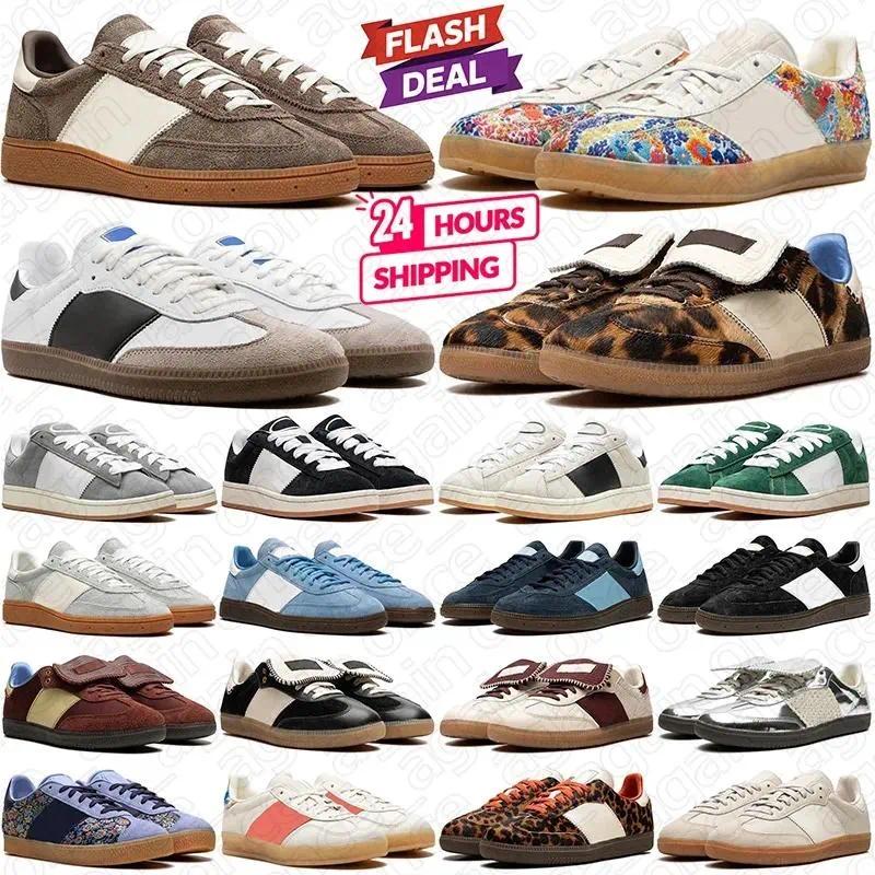designer shoes sneakers women mens trainers Leopard Black White Gum Beige Dark Green Floral Embroidery Fashion womens Outdoor Sports Sneaker 36-45