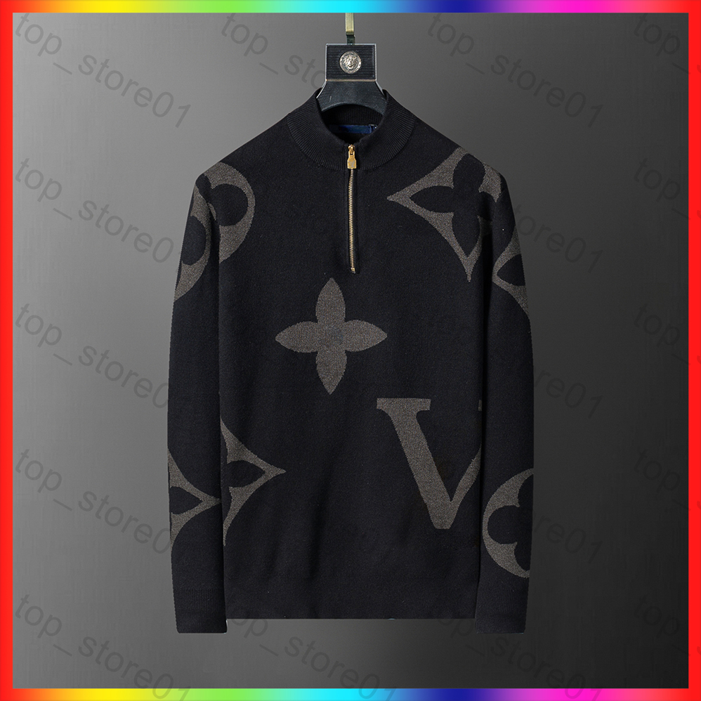 5A sweater men designer sweater women Knitted Sweater Jacquard Letter Pattern Vintage Embroidery Comfortable Casual Long Sleeve Sweater Fashion Men