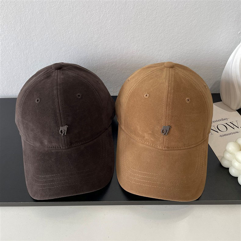 Hats for Men Luxury Baseball Cap Autumn/Winter Matte Suede Soft Top Women's Casual Versatile Casquetteclassic classic