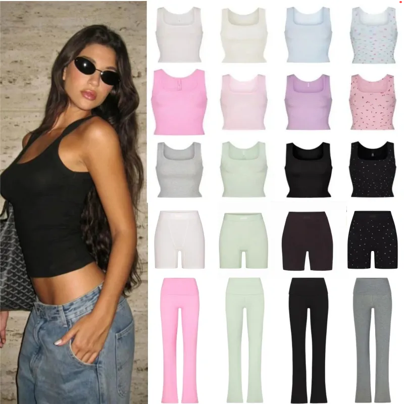 Skimlys Sets Womens Set Outfit Classic Zip Up Hoodie Pink Jacket Full Zip + Pants Sweatpants Long Clothes Outfit Sports Sportswear tees free ship