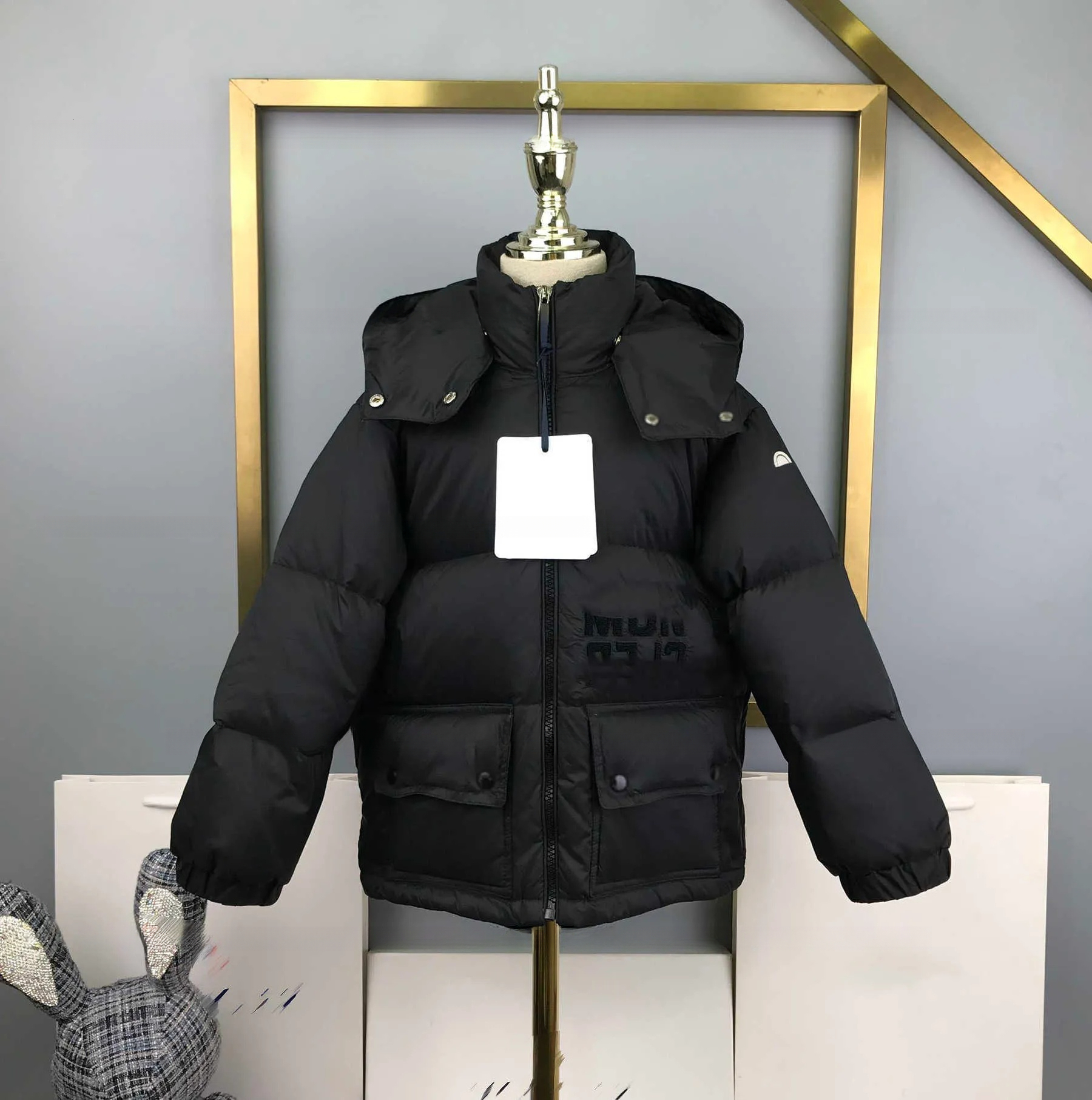 Brand baby down jackets winter girls Outwear Four color optional kids designer clothes Size 110 160 Plush boys coat Z261008