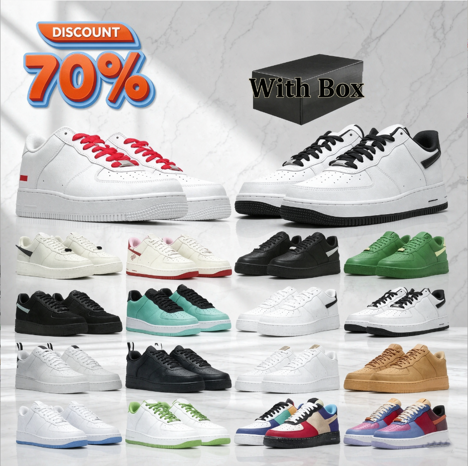 free shipping 1s running shoes 1 for women mens trainers one triple white black wheat panda high low designer outdoor sneakers with box high quality